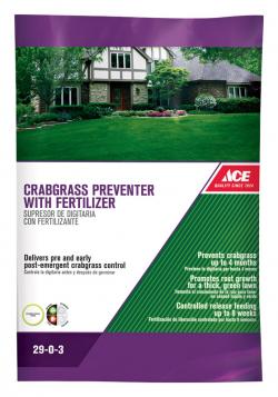 Ace Crabgrass Preventer With Fertilizer 5000 sq. ft. 29-0-3