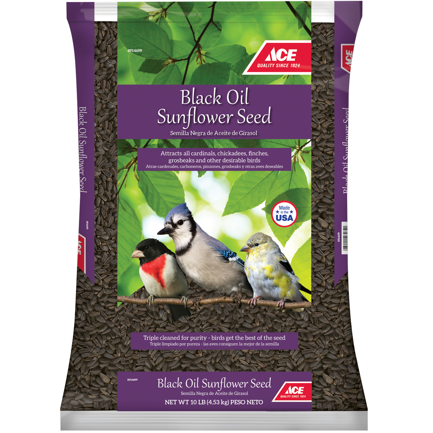 Ace Black Oil Sunflower Songbird Black Oil Sunflower Wild Bird