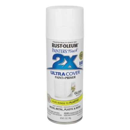 Rust-Oleum Ultra Cover 2X 12 oz Spray Paint Gloss White