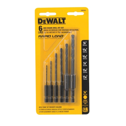 Hex Shank Drill Bit Set – 6 Piece