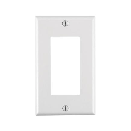 Leviton White 1 Gang Plastic Toggle Wall Plate Pk Wandplaten Doe Het Zelf Network Lk - Leviton White Wall Plates Leviton White 1 Gang Plastic Toggle Wall Plate Pk Wandplaten Doe Het Zelf Network Lk - Leviton White Wall Plates