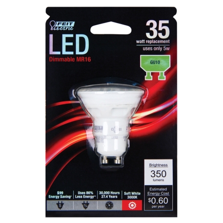 hoekpunt eigenaar bevind zich Feit 3 W Lumens 200 Clear LED Accent Bulb (BPMR16/GU10/LED)