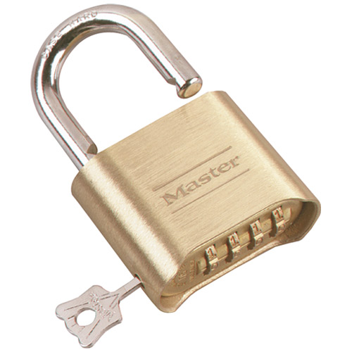 Master Lock Resettable Combination Lock Brass - Office Depot