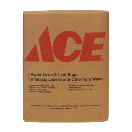 Do it Best 30 Gal. Natural Kraft Paper Yard Waste Lawn & Leaf Bag