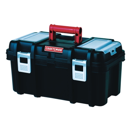 CRAFTSMAN 25-in Multiple Colors/Finishes Plastic Lockable Tool Box