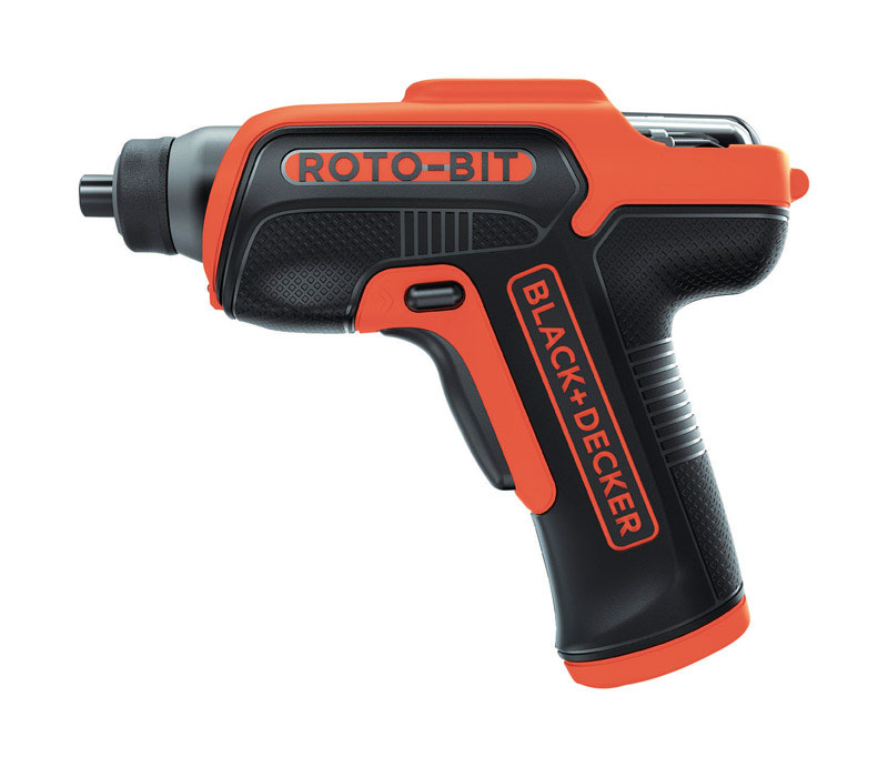 Black and Decker ROTO-BIT 1/4 Cordless Fixed 1/4 Drive Rechargeable  Screwdriver Kit 4 volt 18