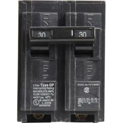 Siemens 2in W 30 Amp Double Pole Circuit Breaker (Q230)